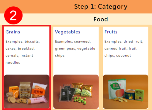 Step 2: Choose the appropriate snack category