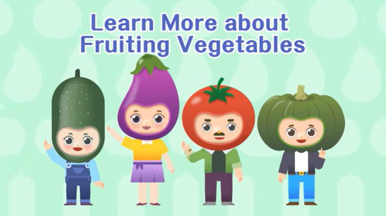 Animation Video on Vegetables (2) Learn More about Fruiting Vegetables